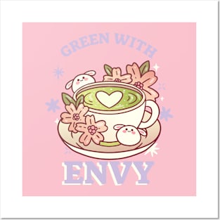 Green with Envy, Matcha tea Posters and Art